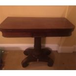 Regency rosewood card table