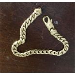 Chain link 9ct gold bracelet 18 gms