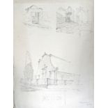 (Architecture) - DINARD (?).- Album de dessins ou détails de monuments d'architectures anciennes