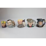 Four Royal Doulton porcelain character jugs, The Champion W G Grace (1848-1915) limited edition
