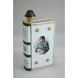 A Camus Napoleon Cognac book shaped flask (empty)