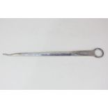 A George III silver meat skewer, maker Thomas Wallis II & Jonathan Hayne, London 1818, (a/f - bent