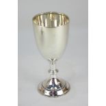 A George V silver goblet, maker William Hutton & Sons, Birmingham 1916, 4.5oz