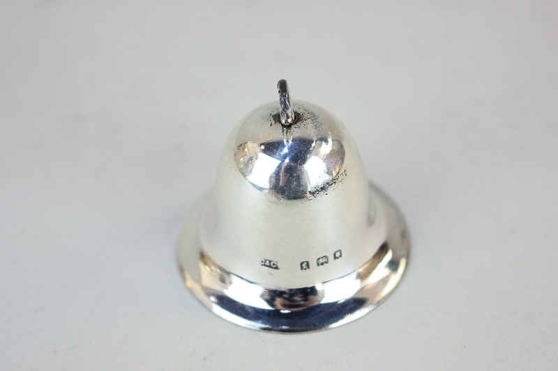 A George V silver bell, maker Cohen & Charles, London 1921