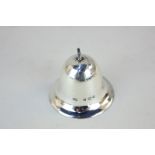 A George V silver bell, maker Cohen & Charles, London 1921