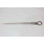 A George IV silver meat skewer, maker John Harris IV, London 1825