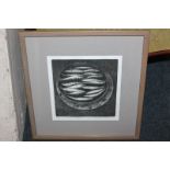 Elizabeth Morris, dish filled with fish, 'Sprat Supper', etching, numbered 6/75, inscribed and