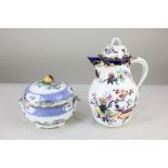 A Spode porcelain Spode's Aviary pattern soup tureen and cover together with a Victorian porcelain