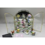 A set of fifteen Franklin Mint ornaments 'The Butterflies of the World' with certificates and glazed