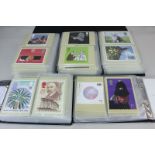 A collection of over two hundred sets of Royal Mail postcards, stamp card series PHQ's,