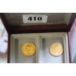 Gold Coins: Victoria 1896 and Edward VII 1903, 4g each. Total 8g.