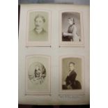 Photographs - Ellis Family Archive: Clarke - Child's family carte de visite, black leather album,