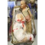 20th cent. Toys - Dolls: Rose Bud baby doll, open & shut eyes and painted face, 11ins. approx., head