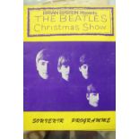 Pop Memorabilia: "The Beatles" 1963/64 "Christmas Show", souvenir programmes x 2, "The Beatles"