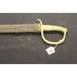 Edged Weapons: French 1804 pattern Briquet cutlass, hilt stamped D below star, G822, 1852 blade
