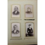 Photographs - Ellis Family Archive: An Edwardian family album plus a carte de visite. The album