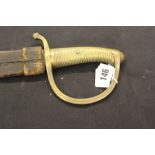 Edged Weapons: French 1804 pattern Briquet cutlass, hilt stamped D below star, S2693-1842 blade