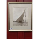 Photographs: Beken and Son of Cowes "H.M.S. Britannia" Cowes Regatta 1921 8½ins x 10¾ins, framed and