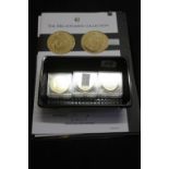 Numis Coins: London mint "Millionaires Collection" silver reproductions 92.5 silver gold plated,