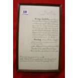 British Empire document Col. Richard Wilson C.M.D. B.E.C. facsimile George V, signed Prince Edward