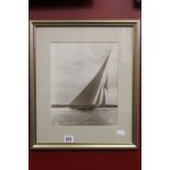 Photographs: Beken and Son of Cowes "Nyria" Cowes Regatta 1921 8¾ins x 11ins, framed and glazed.