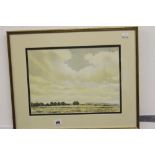 N.G. Samuel - watercolour, landscape, signed lower left. Framed and glazed 14ins. x 10½ins.