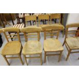 20th cent. Bentwood style school chairs (7).
