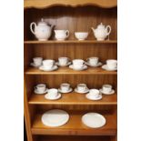 20th cent. Ceramics: Royal Worcester "Forget Me Not" part tea service. 6 x 6ins. plates, 12 x cups