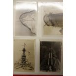 Military: Postcards of warships of both world wars includes submarines. (Over 120 cards).