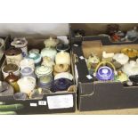 20th cent. Ceramics: Preserve pots including Spode, Denby, Crown Devon, Marutomo ware, pottery