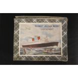 OCEAN LINER: Souvenir jigsaw puzzles to include Queen Mary, Queen Elizabeth 1930s-1960s.