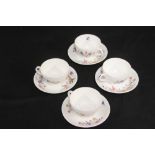 OCEAN LINER: Royal Mail Line set of four Dudson Brothers tea cups and saucers.