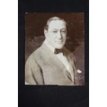 R.M.S. TITANIC: First Class passenger Henry B. Harris press photo, signed Culver Service with