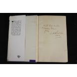 R.M.S. TITANIC- Book: Signed first edition "Home from the Sea", inscribed in his own hand 'with best