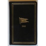 WHITE STAR LINE/BOOKS: Rare 1895 hardbound booklet of tide tables, sailings, passages, etc.