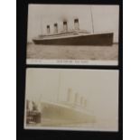 R.M.S. OLYMPIC: Will Stead real photo postcard of Olympic in Southampton, postally used April 14th