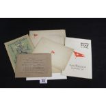 WHITE STAR LINE: Ephemera to include matching passenger list and log card for the R.M.S. Majestic on