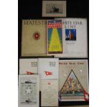 WHITE STAR LINE: Promotional brochures to include Olympic and Majestic, plus passenger lists, log