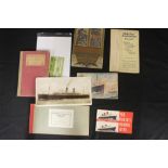 OCEAN LINER: Cunard & White Star items to include Mauretania (2) course book 1960, Franconia RTW