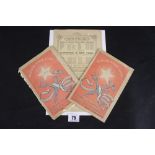 WHITE STAR LINE: 19th Century ephemera to include rare 1889 cabin plan pamphlet and three S.S.