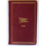 WHITE STAR LINE/BOOKS: Rare 1896 hardbound booklet of tide tables, sailings, passages, etc.