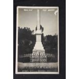 R.M.S. TITANIC: Australian photo card of the Broken Hills Monument to the Titanic Bandsmen 1913.