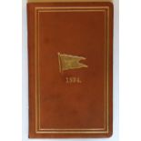 WHITE STAR LINE/BOOKS: Rare 1894 hardbound booklet of tide tables, sailings, passages, etc.