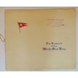 R.M.S. TITANIC/OLYMPIC: Promotional brochure The Steamers of the White Star Line, with 22 images