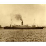 WHITE STAR LINE: Original broadside photographs of White Star liners, Majestic, Oceanic, Arabic