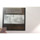 Military Photographic Magic Lantern Slides: Showing ships frozen in Russian waters withdrawal from