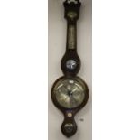 19th cent. Mahogany cased barometer by T. Eames of Saville Row, Bath.