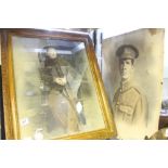 WW1: Private R.J. Reynolds Wiltshire Regiment 14-18 medal, a coloured studio photo plus another