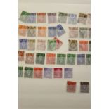 Stamps: Stock book Castle set f/u many f/u QV KG VI QE2 Jersey definitive issue 1981-82 plus an