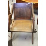 19th cent. Oak Glastonbury chair, plain form.